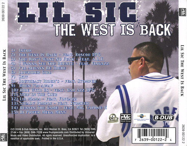 Lil Sic - The West Is Back Chicano Rap